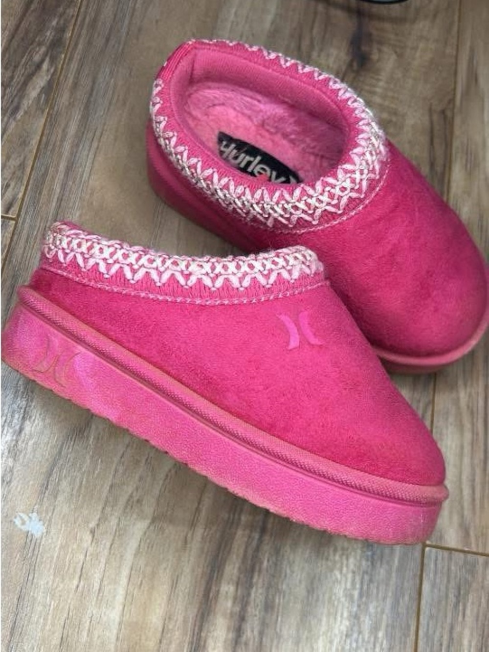 Hurley Kids Pink Slip-On Cozy Clog
